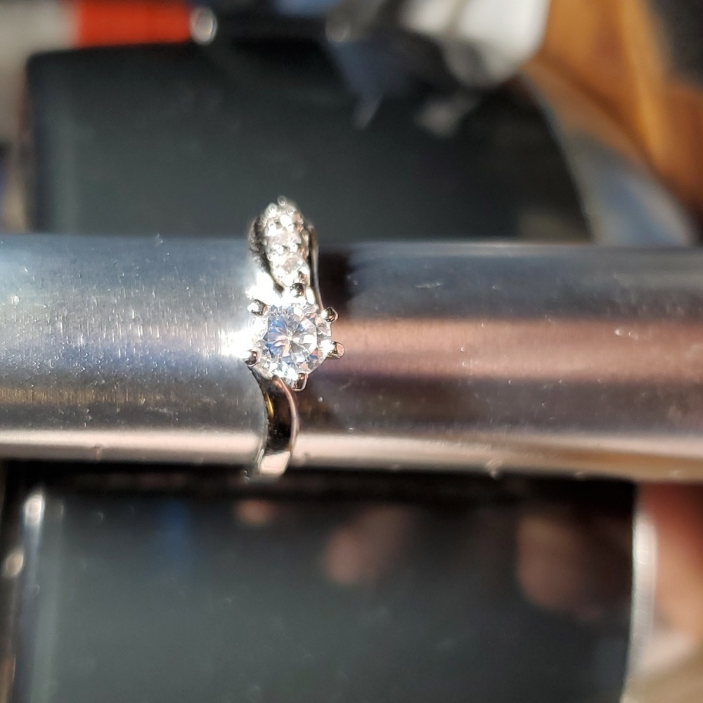 Sterling Silver Engagement Ring